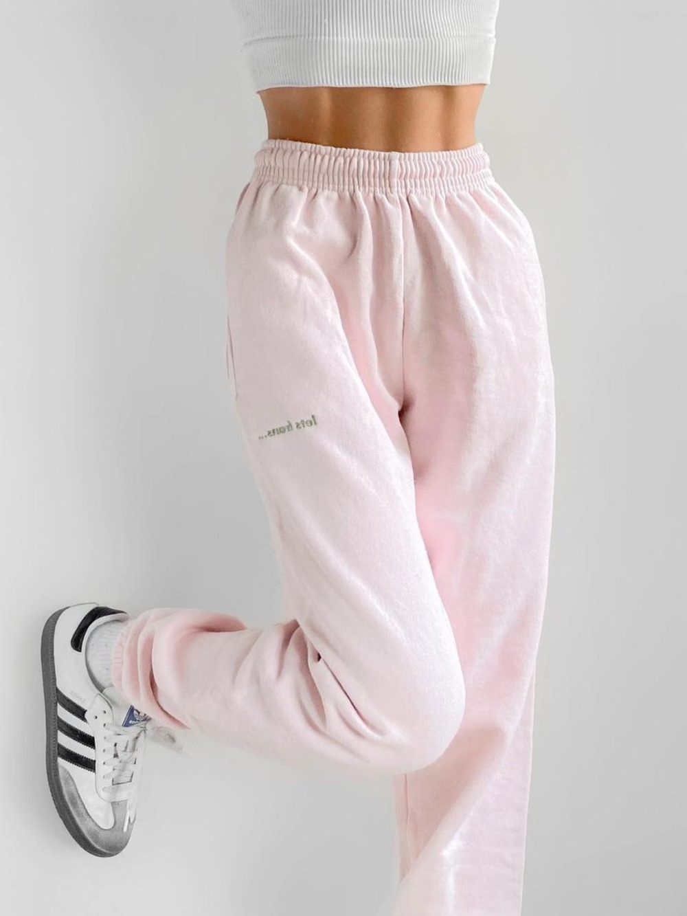 Urban Outfitters iets frans… Pale Pink Relaxed Baggy Joggers Sweatpants Small